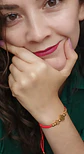 Pulsera Ajustable Medalla Virgen Guadalupe Chapado Oro Amor - Miniatura 7
