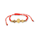 Pulsera Ajustable Medalla Virgen Guadalupe Chapado Oro Amor 1