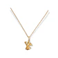 Colgante Angel Guardian Chapado En Oro Corazon Proteccion - Miniatura 1