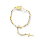 Pulsera Ajustable Rosario Camandula San Benito Chapado Oro - Miniatura 1