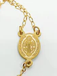 Pulsera Ajustable Rosario Camandula San Benito Chapado Oro - Miniatura 3