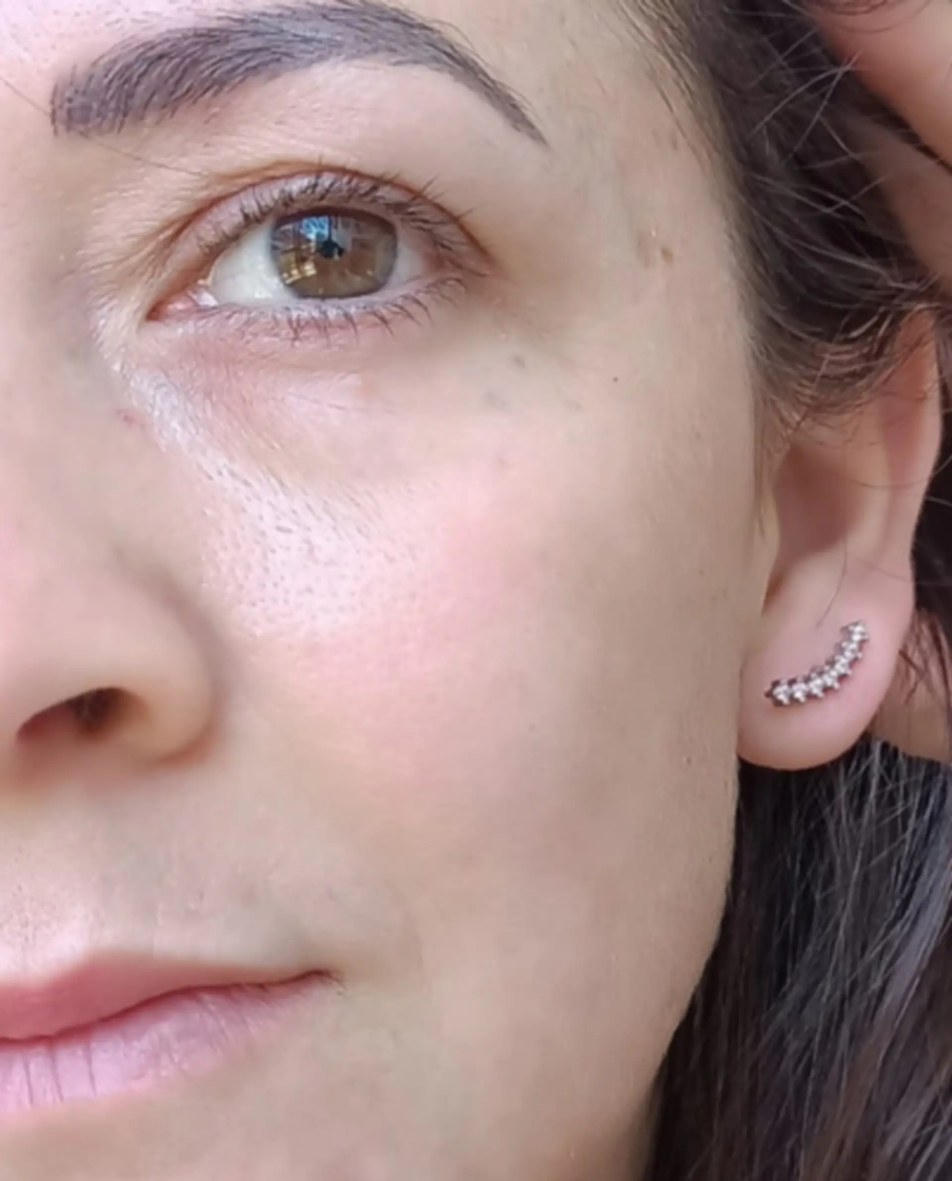 Aros piercing trepadores tapa de seguridad zirconia helix 10