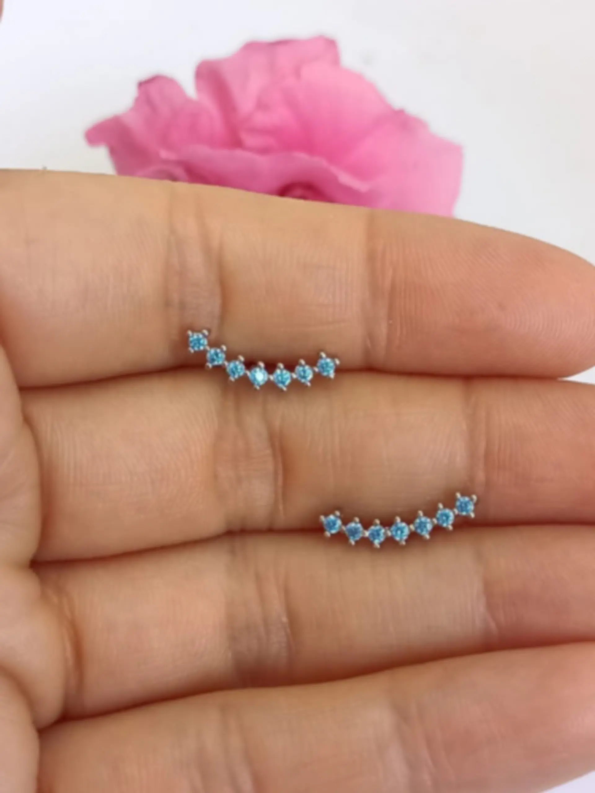 Aros piercing trepadores tapa de seguridad zirconia helix 19