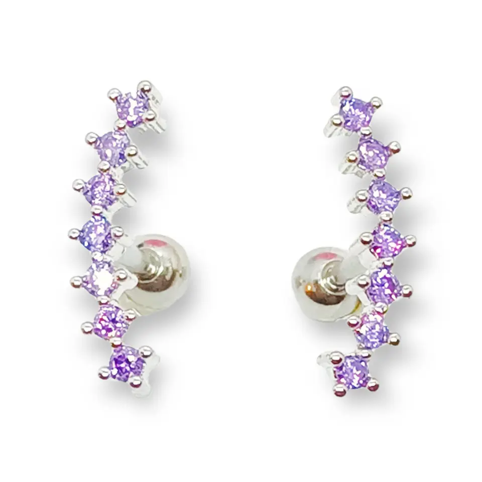 Aros piercing trepadores tapa de seguridad zirconia helix 22