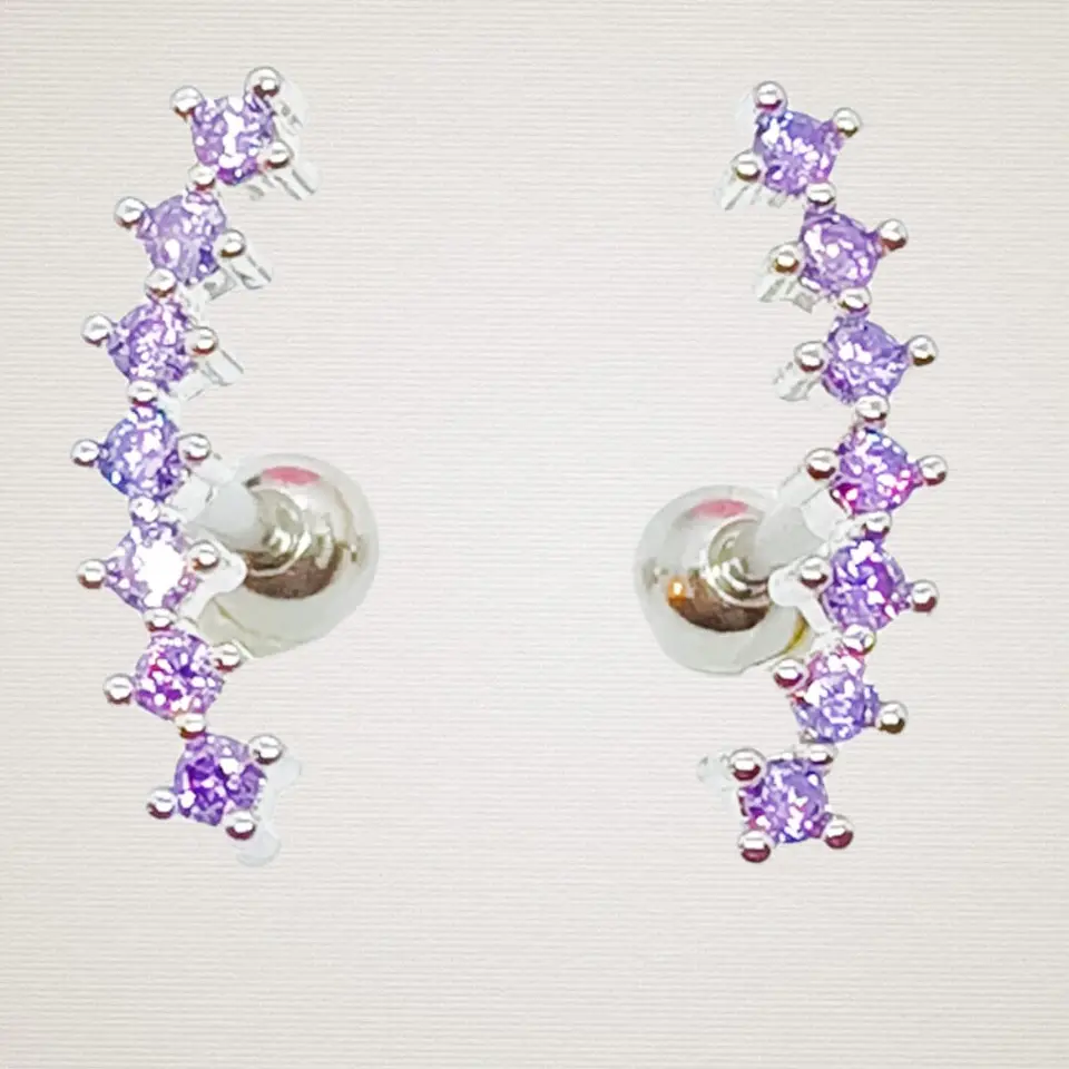 Aros piercing trepadores tapa de seguridad zirconia helix 26