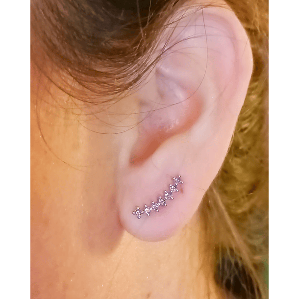 Aros piercing trepadores tapa de seguridad zirconia helix 25