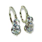 Argollas Huggies Zirconios pavé chapado en plata fina ley S925 - Miniatura 1