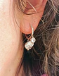 Argollas Huggies Zirconios pavé chapado en plata fina ley S925 - Miniatura 11