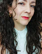 Aros Chunky rombo Minimalista Chapado En Oro - Miniatura 7