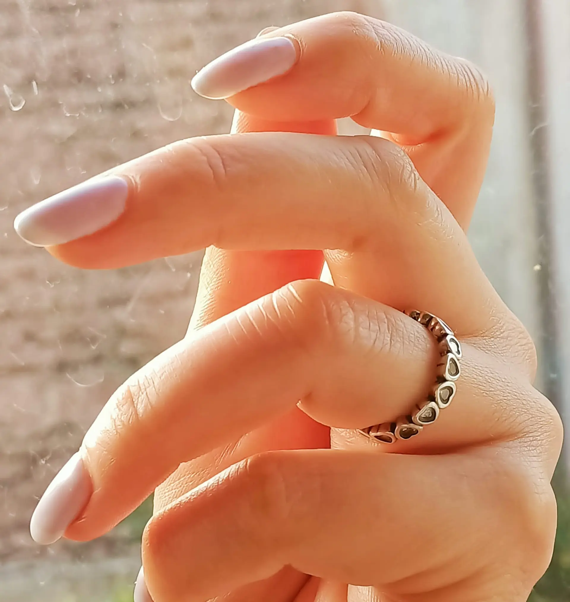 Anillo Pila Plata 925 Corazones Zirconia Compromiso Apilable 4