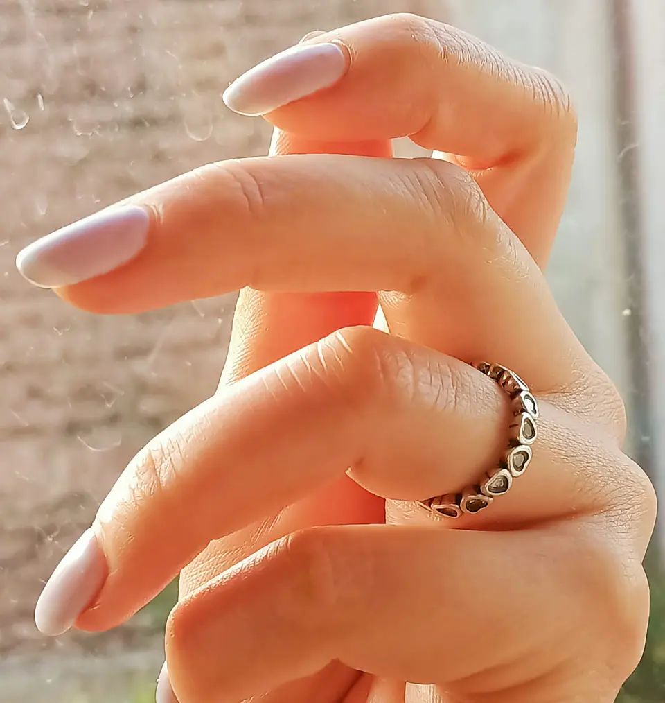 Anillo Pila Plata 925 Corazones Zirconia Compromiso Apilable 4