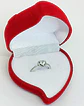 Anillo circón corte Corazón Plata fina ley S925 Compromiso Solitario - Miniatura 7