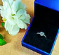 Anillo circón corte Corazón Plata fina ley S925 Compromiso Solitario - Miniatura 3