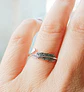 Anillos plumas alas zirconia plata 925 ajustable - Miniatura 6