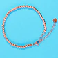 Pulsera Esfera 3mm Brazalete ajustable enchapado en oro rosa unisex - Miniatura 4