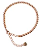 Pulsera Esfera 3mm Brazalete ajustable enchapado en oro rosa unisex - Miniatura 1