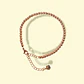 Pulsera Esfera 3mm Brazalete ajustable enchapado en oro rosa unisex - Miniatura 7