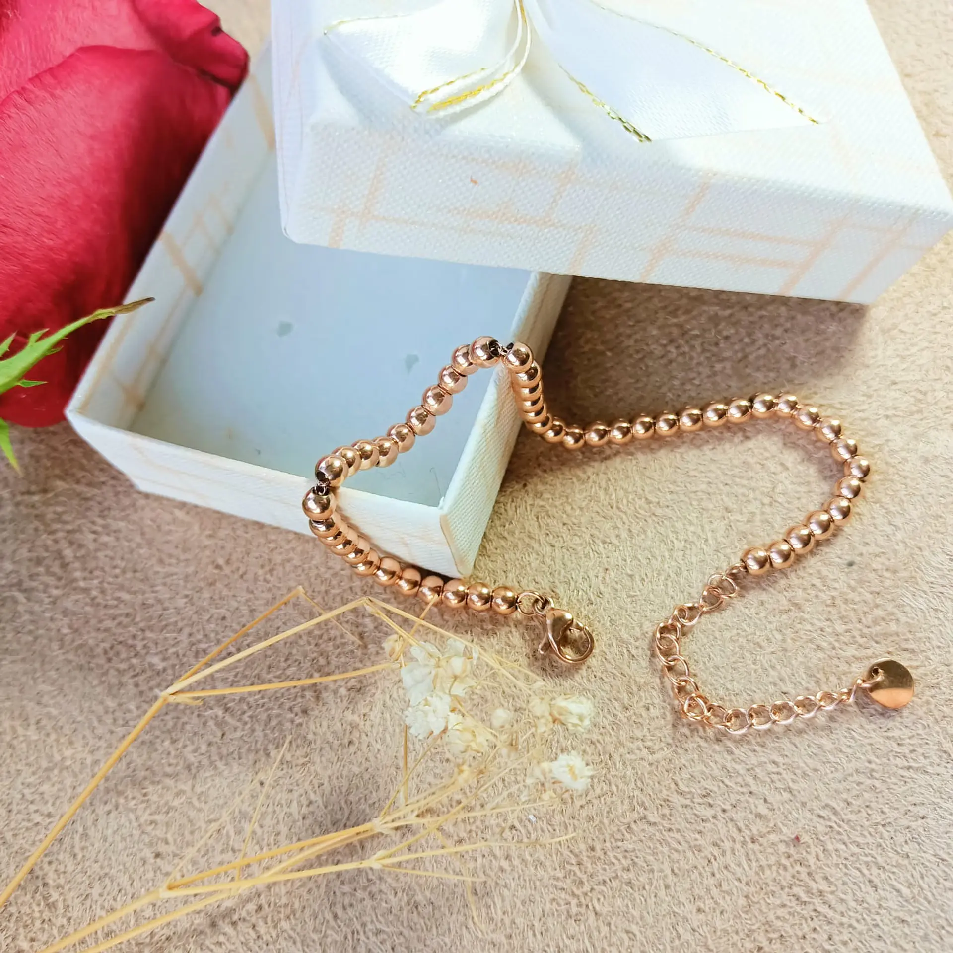 pulsera-esferas-3mm-acero-colores-brazalete-chapado-oro-r