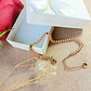Pulsera Esfera 3mm Brazalete ajustable enchapado en oro rosa unisex - Miniatura 2