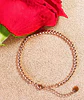 Pulsera Esfera 3mm Brazalete ajustable enchapado en oro rosa unisex - Miniatura 9