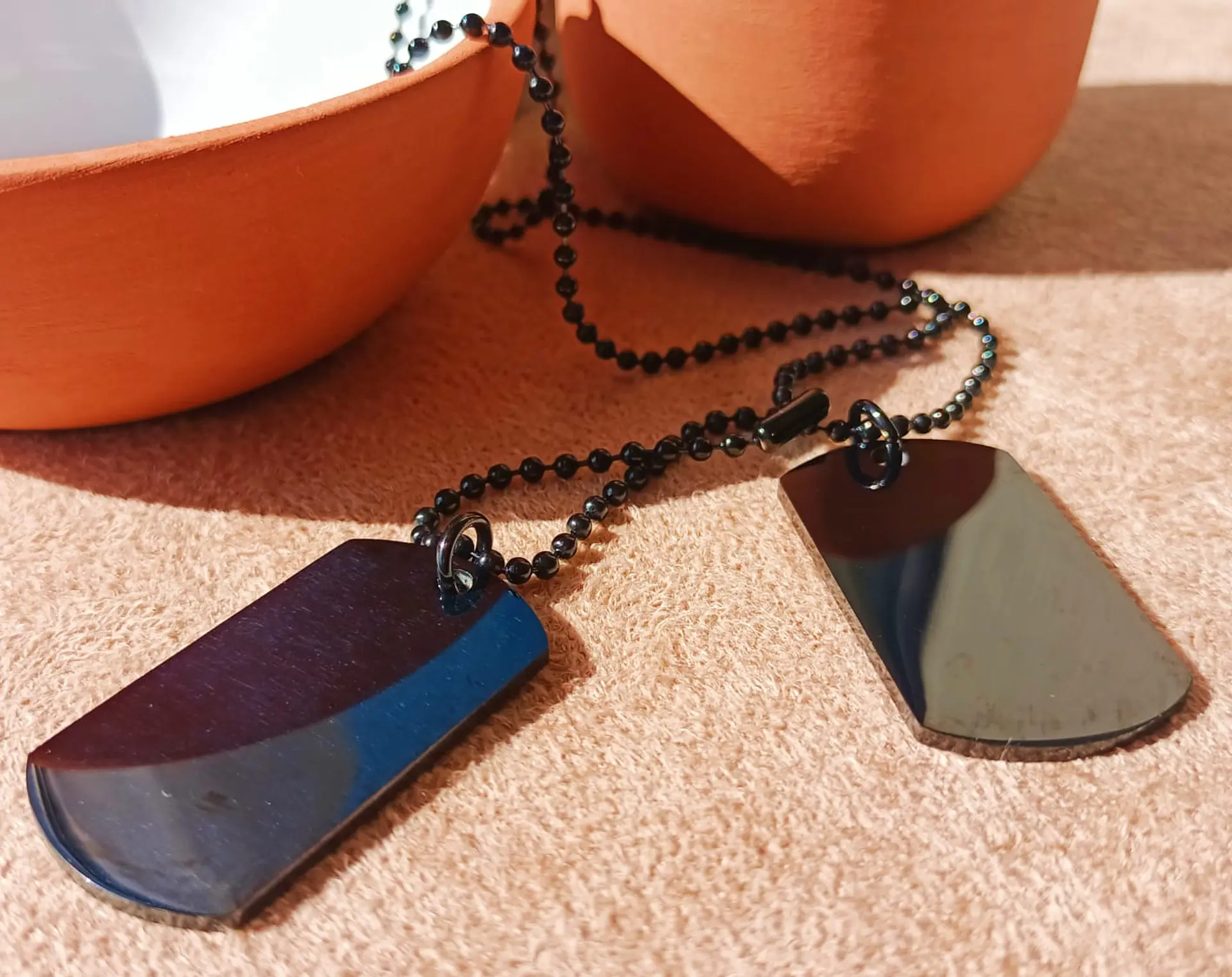 Colgante doble etiqueta estilo militar cupimatch unisex 10