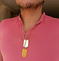 Colgante doble etiqueta estilo militar cupimatch unisex - Miniatura 9