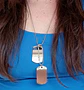 Colgante doble etiqueta estilo militar cupimatch unisex - Miniatura 15