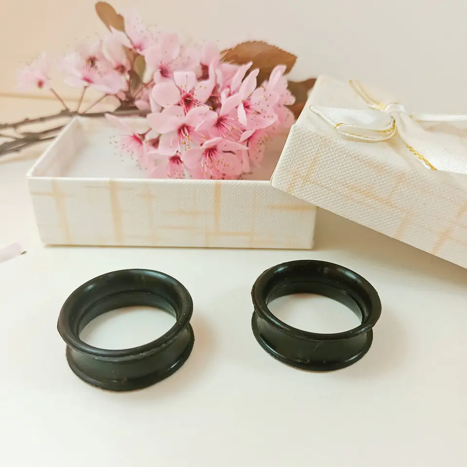 Aros Expansores Oreja Acampanado Estiradores Silicona 20 Mm 3
