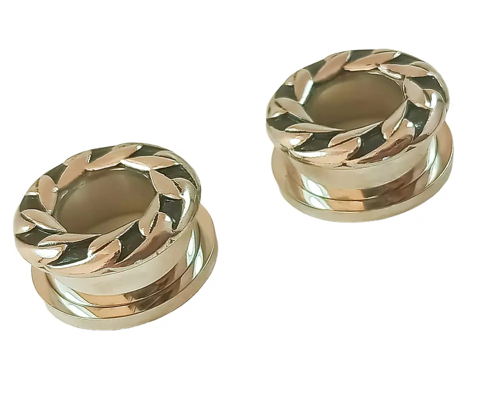 Aros Expansores Oreja Estiradores 18mm Acero Tunel Plug Punk 1