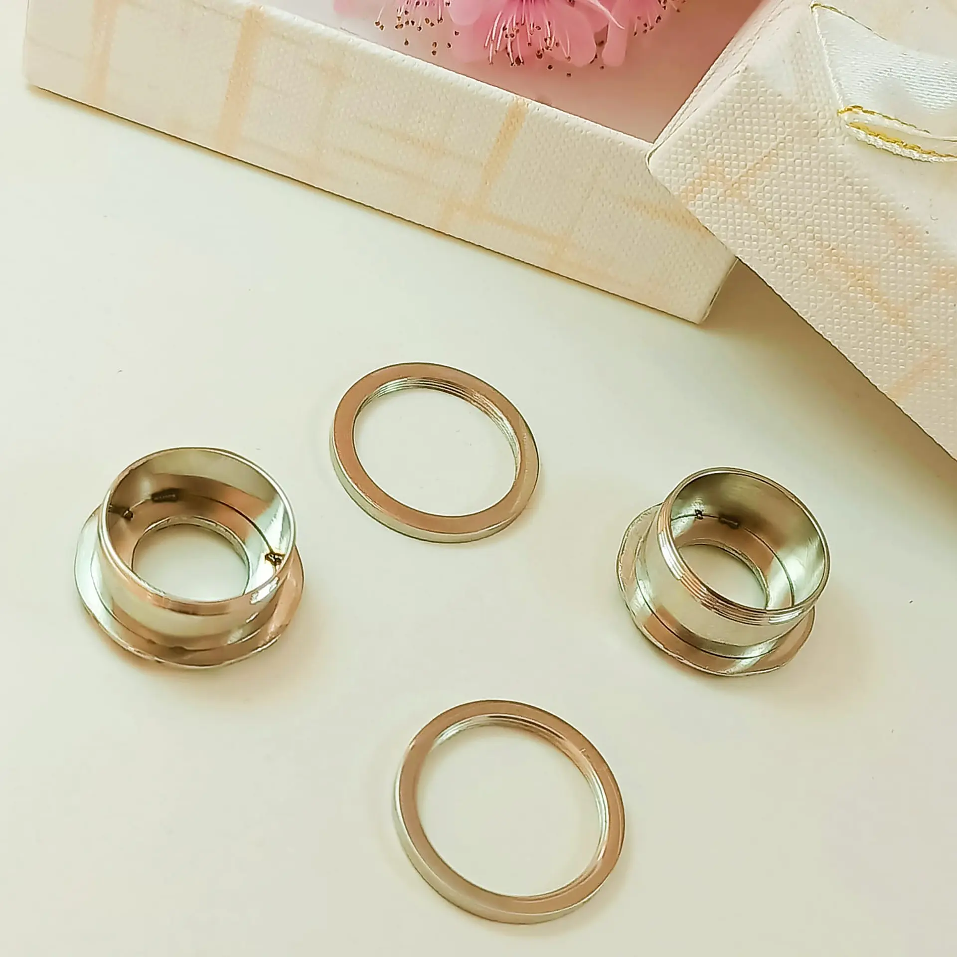 Aros Expansores Oreja Estiradores 18mm Acero Tunel Plug Punk 6