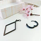 Aro Largo Kpop Rombo Cosplay Punk Negro Doble Uso Unidad - Miniatura 6
