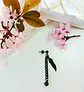 Pendiente Largo Kpop Pluma Eslabón Moda Cosplay Punk Unidad Negro - Miniatura 3