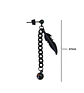 Pendiente Largo Kpop Pluma Eslabón Moda Cosplay Punk Unidad Negro - Miniatura 5