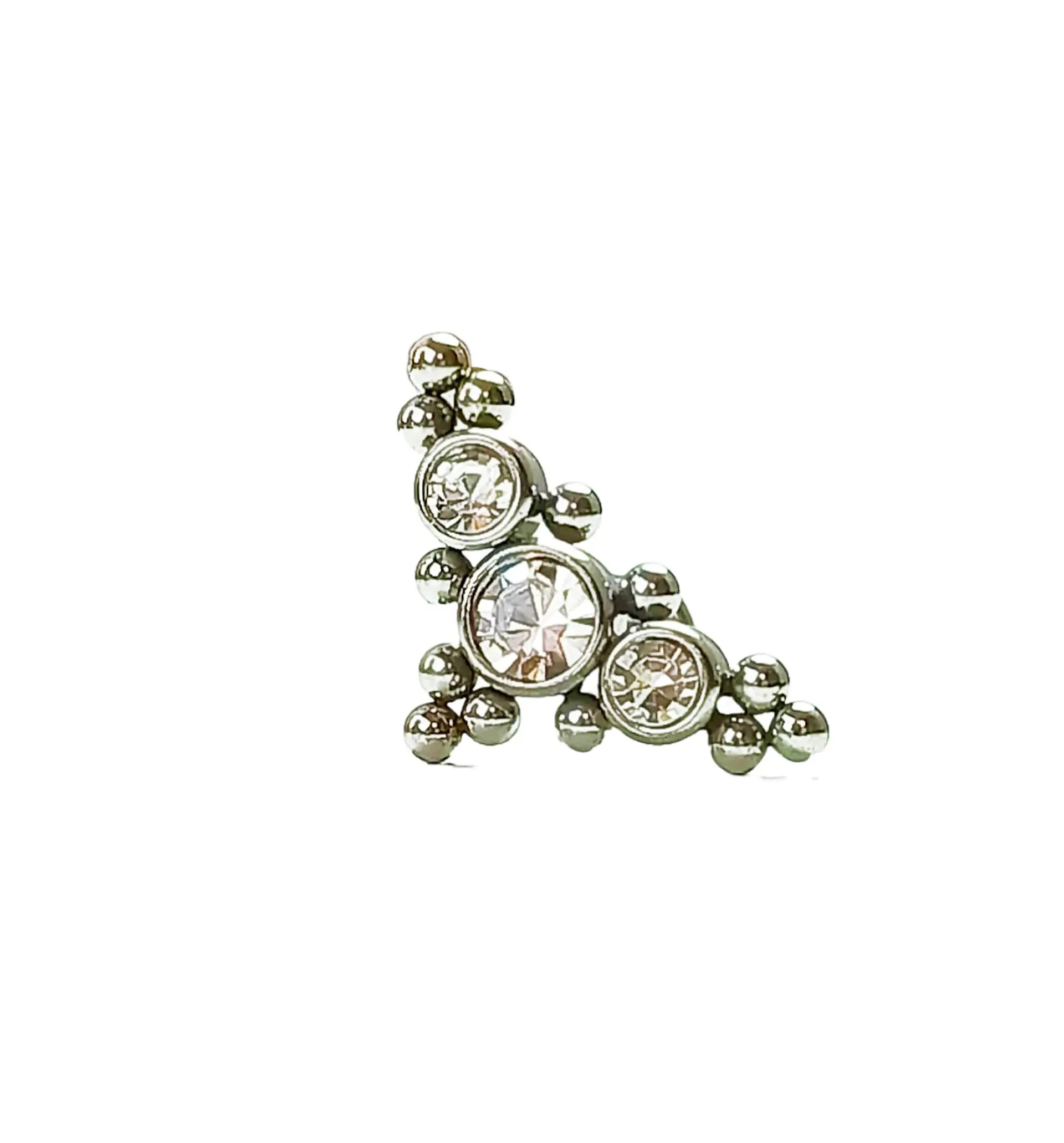 Piercing Oreja flat Labret Modelo Isósceles Hipoalergenico Unidad 1