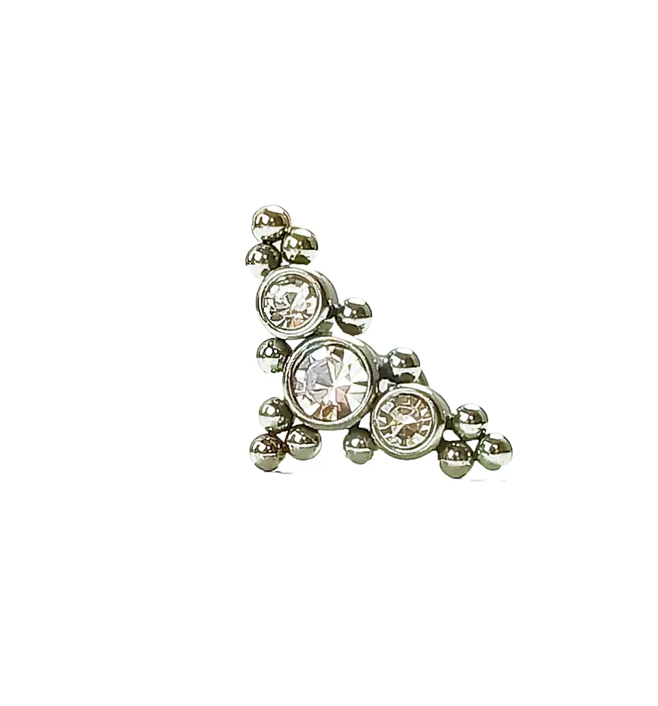 Piercing Oreja flat Labret Modelo Isósceles Hipoalergenico Unidad 1