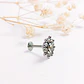 Piercing Oreja Tragus Conch Labret Modelo Flor Hipoalergenico Unidad - Miniatura 8