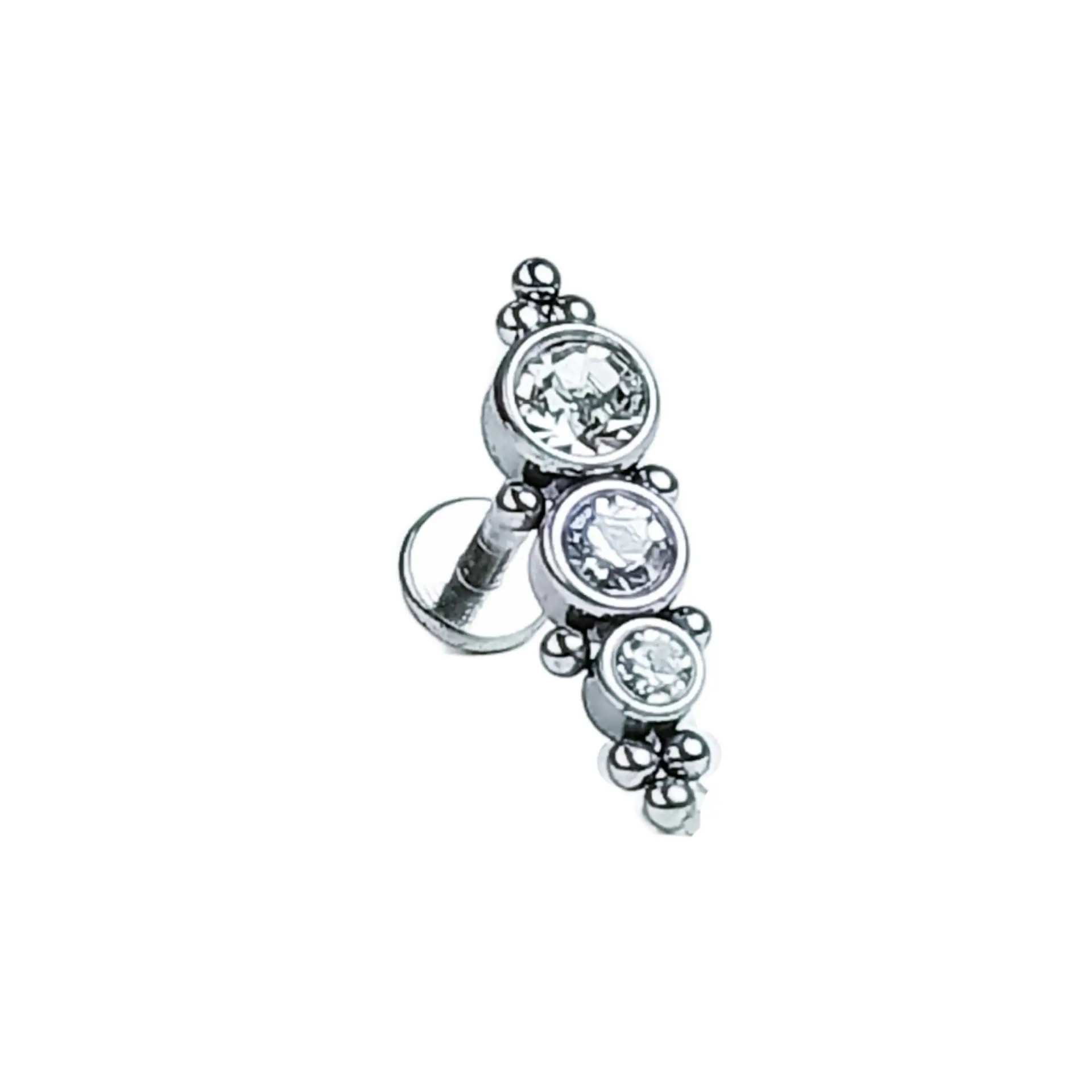 Piercing Tragus Conch Labret  Modelo Crisálida Hipoalergénico Unidad 1
