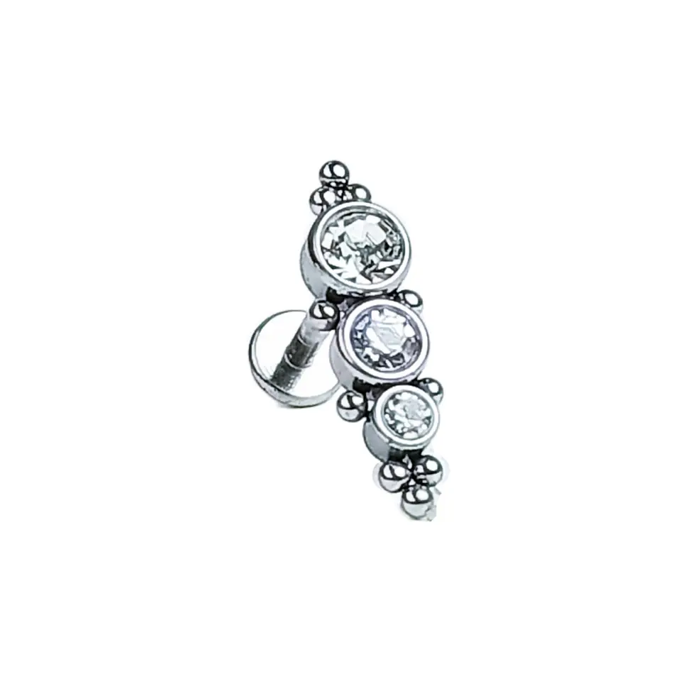 Piercing Tragus Conch Labret  Modelo Crisálida Hipoalergénico Unidad 1