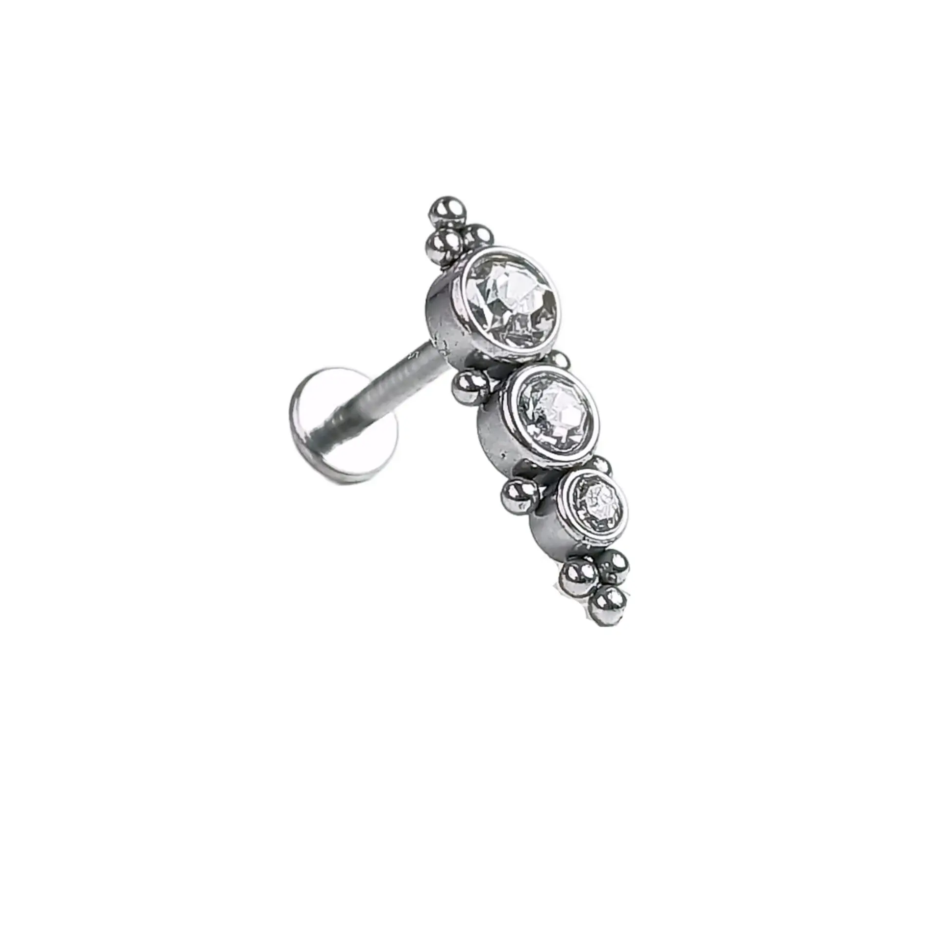 Piercing Tragus Conch Labret  Modelo Crisálida Hipoalergénico Unidad 4