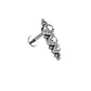 Piercing Tragus Conch Labret  Modelo Crisálida Hipoalergénico Unidad - Miniatura 4