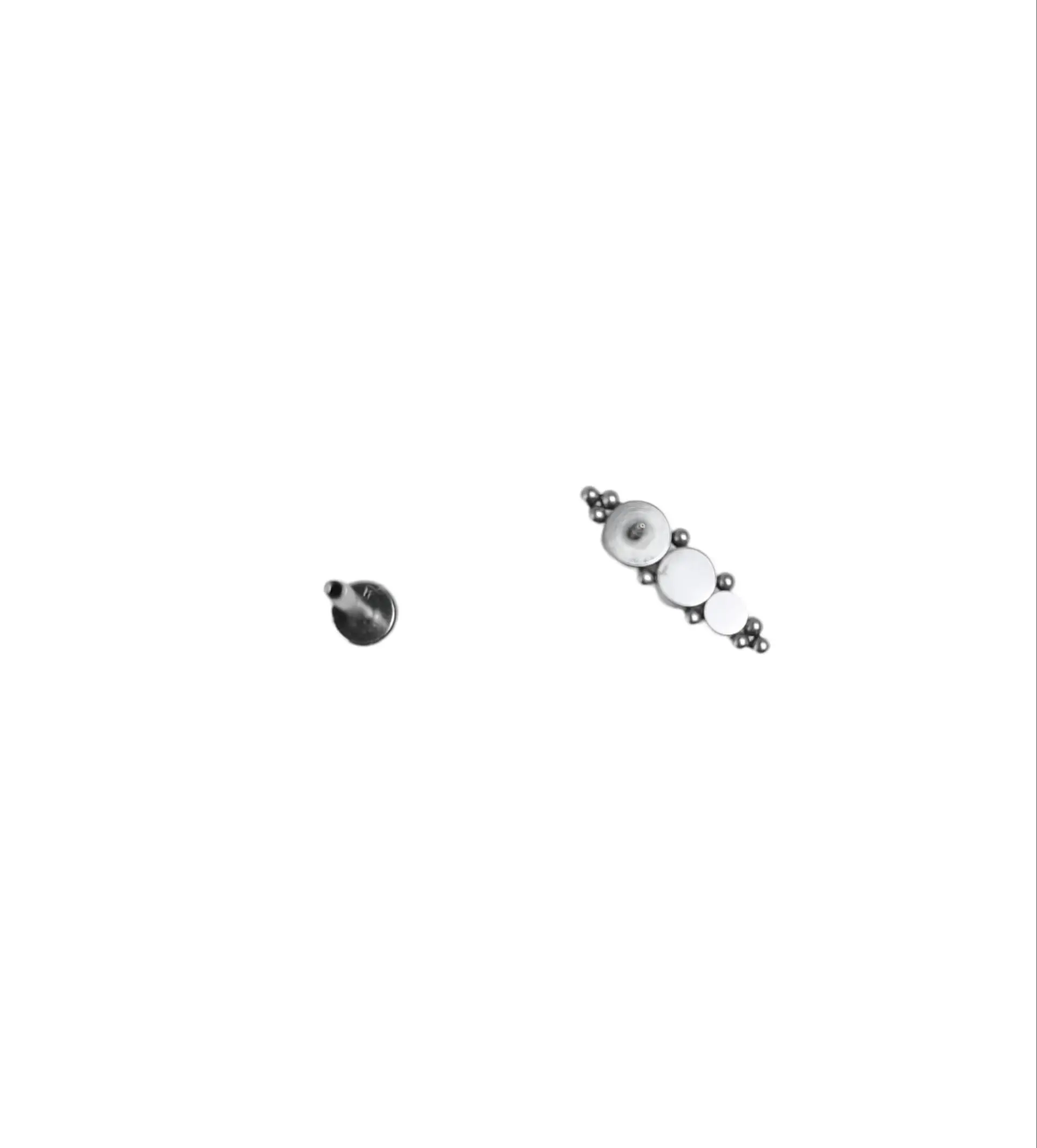 Piercing Tragus Conch Labret  Modelo Crisálida Hipoalergénico Unidad 6