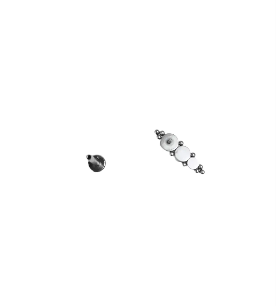 Piercing Tragus Conch Labret  Modelo Crisálida Hipoalergénico Unidad 6