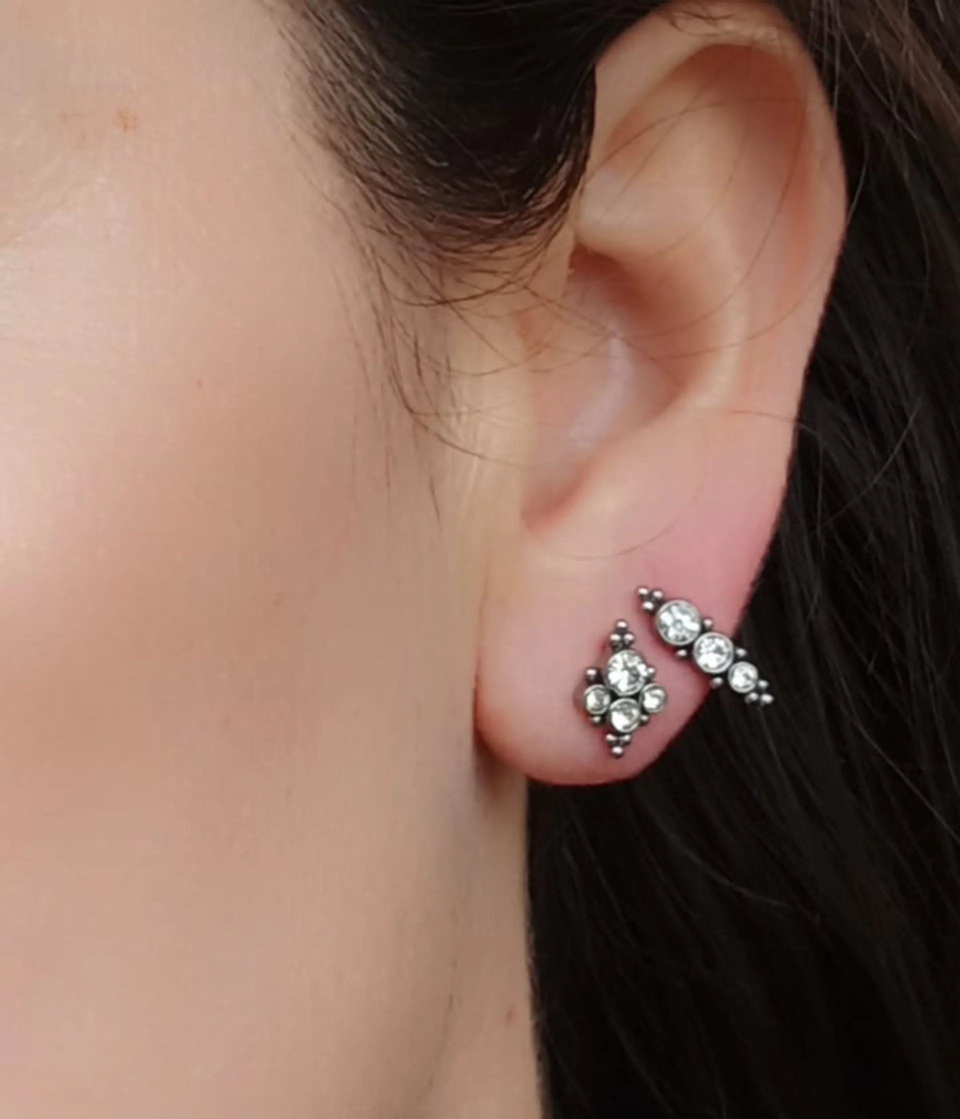 Piercing Oreja Tragus Conch Labret Modelo Stella Hipoalergenico Unidad 3
