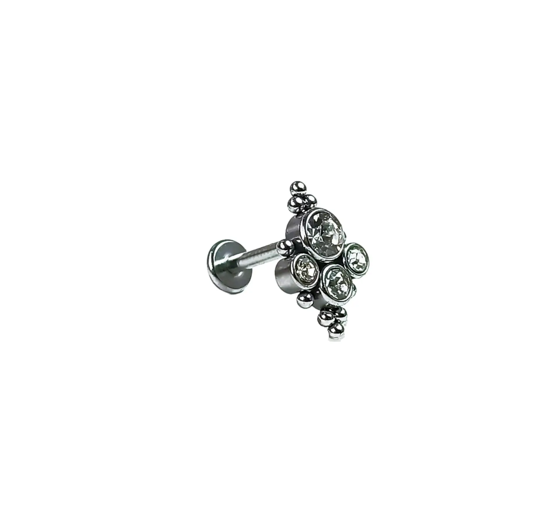 Piercing Oreja Tragus Conch Labret Modelo Stella Hipoalergenico Unidad 5