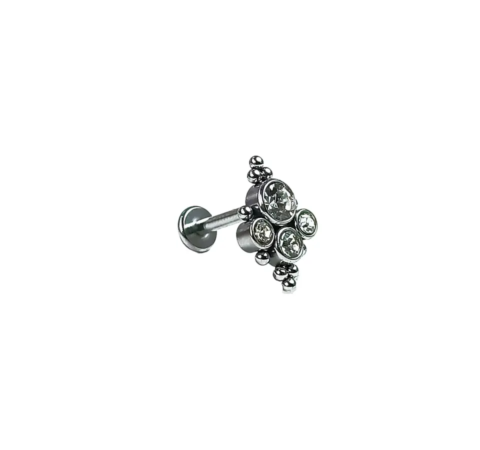 Piercing Oreja Tragus Conch Labret Modelo Stella Hipoalergenico Unidad 5