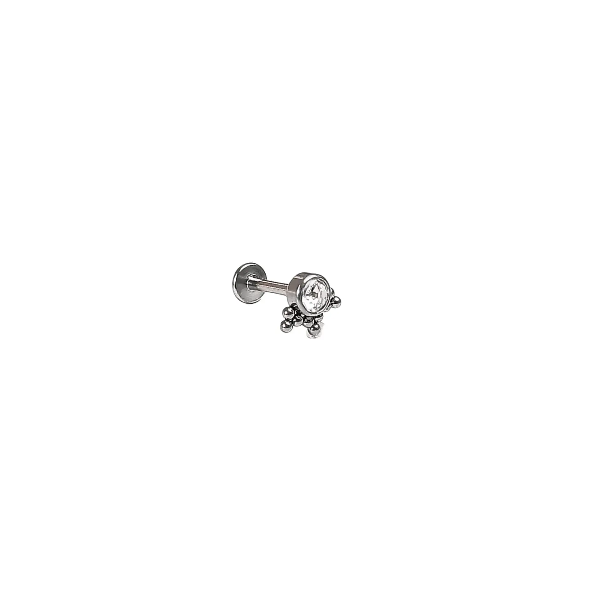Piercing Oreja Tragus Conch Labret Modelo Corona Hipoalergenico Unidad 4