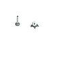 Piercing Oreja Tragus Conch Labret Modelo Corona Hipoalergenico Unidad - Miniatura 7