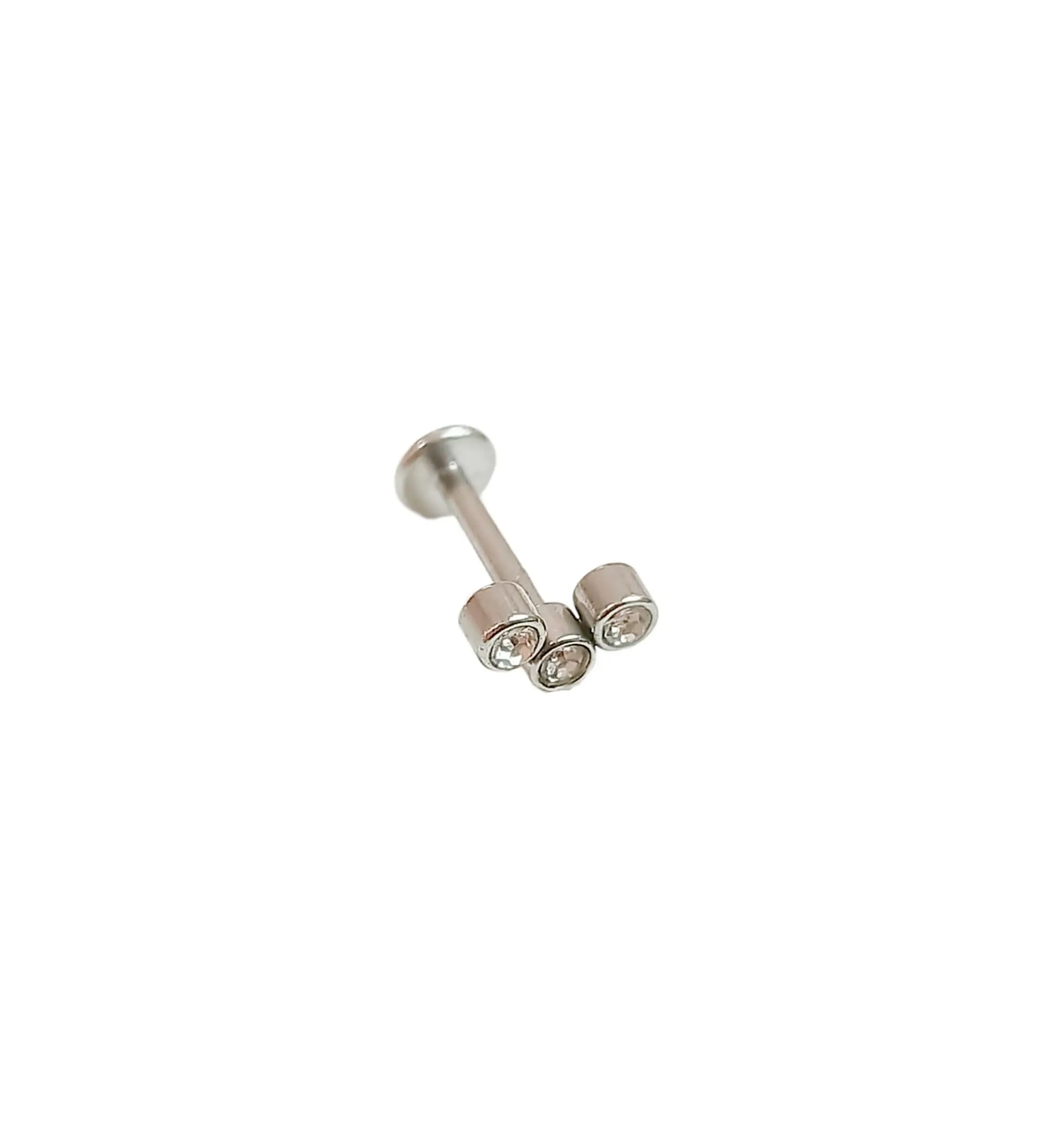 Piercing Oreja Tragus Conch Labret Modelo Triada Hipoalergenico Unidad 7