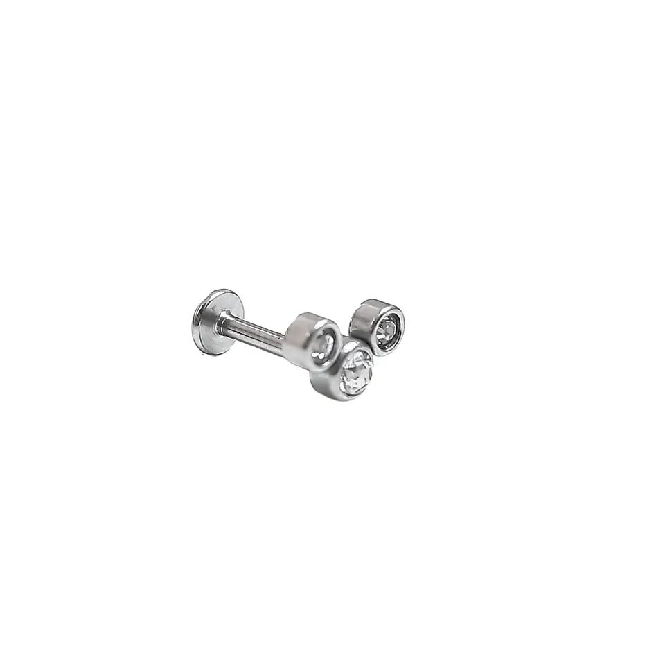Piercing Oreja Tragus Conch Labret Modelo stars Hipoalergenico Unidad 4