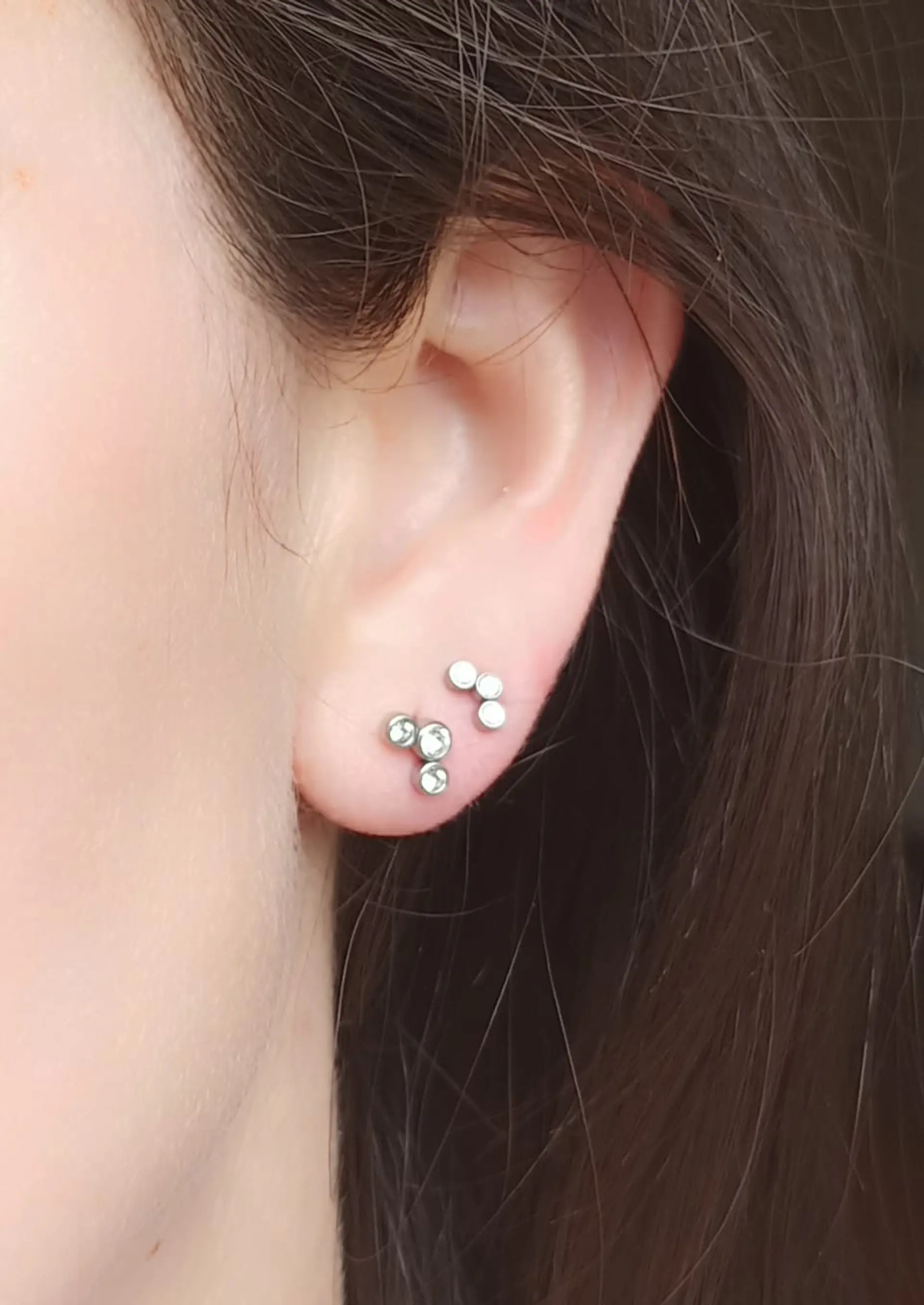 Piercing Oreja Tragus Conch Labret Modelo stars Hipoalergenico Unidad 6